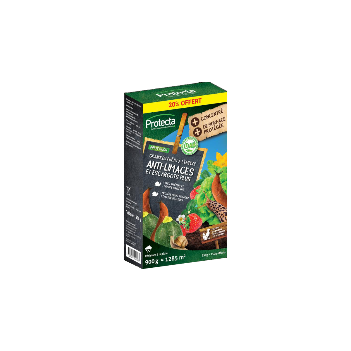 Anti-limaces et escargots 3 % plus 750g + 20% gratuit Anti-limaces et escargots 3 % plus 750g + 20% gratuit