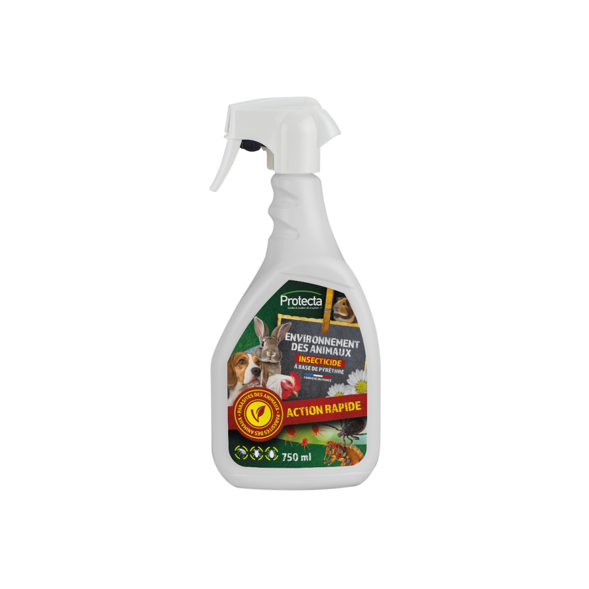 Spray parasites environnement des animaux 750ml Spray parasites environnement des animaux 750ml